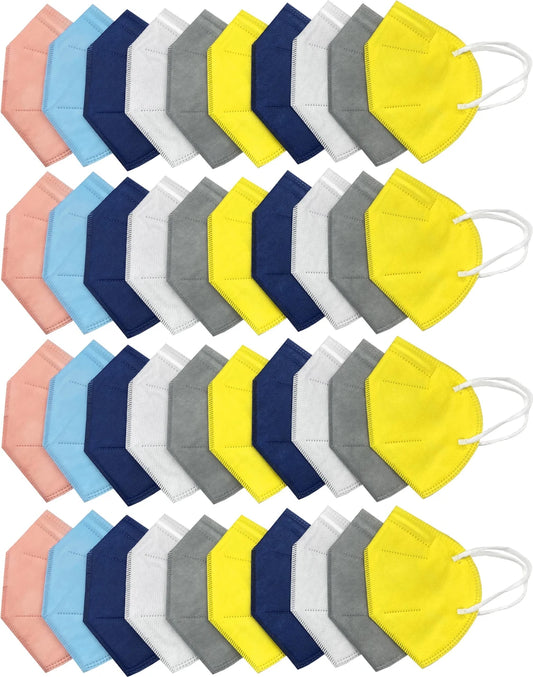 KGKR 5-Layer N95 Reusable & Washable Face Mask – Water Resistant Protection for Men, Women & Kids (Free Size, Multicolor )